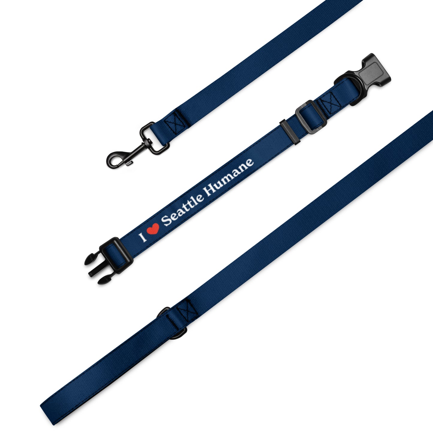 I heart Seattle Humane Pet Collar & Leash