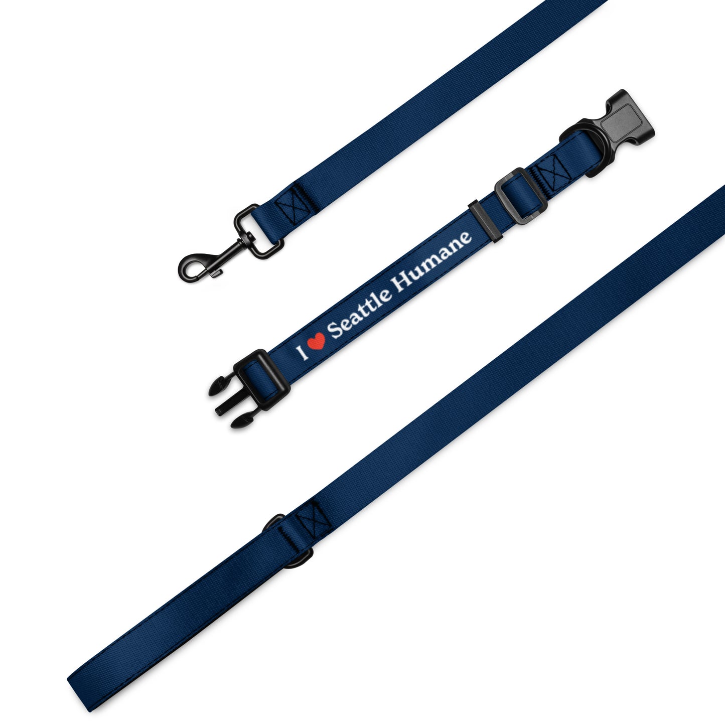 I heart Seattle Humane Pet Collar & Leash
