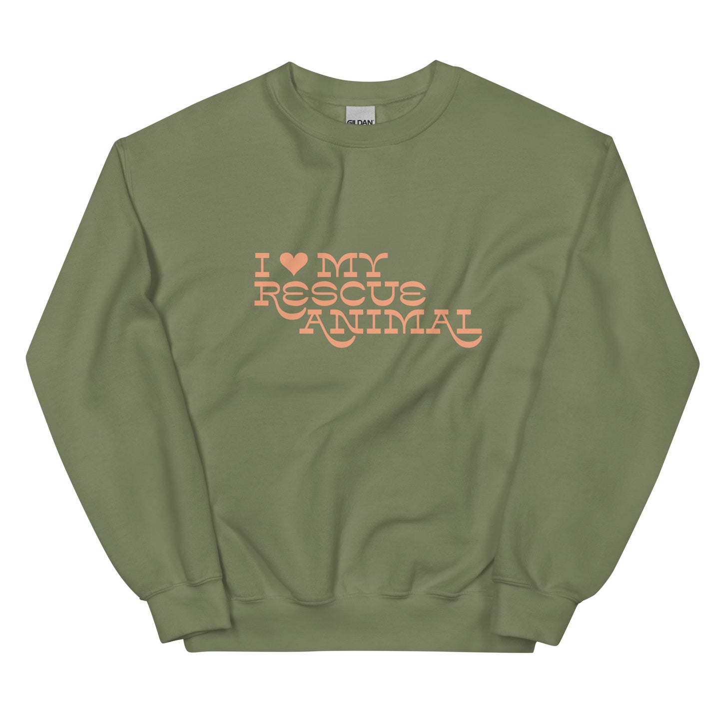 I Heart My Rescue Animal Unisex Sweatshirt