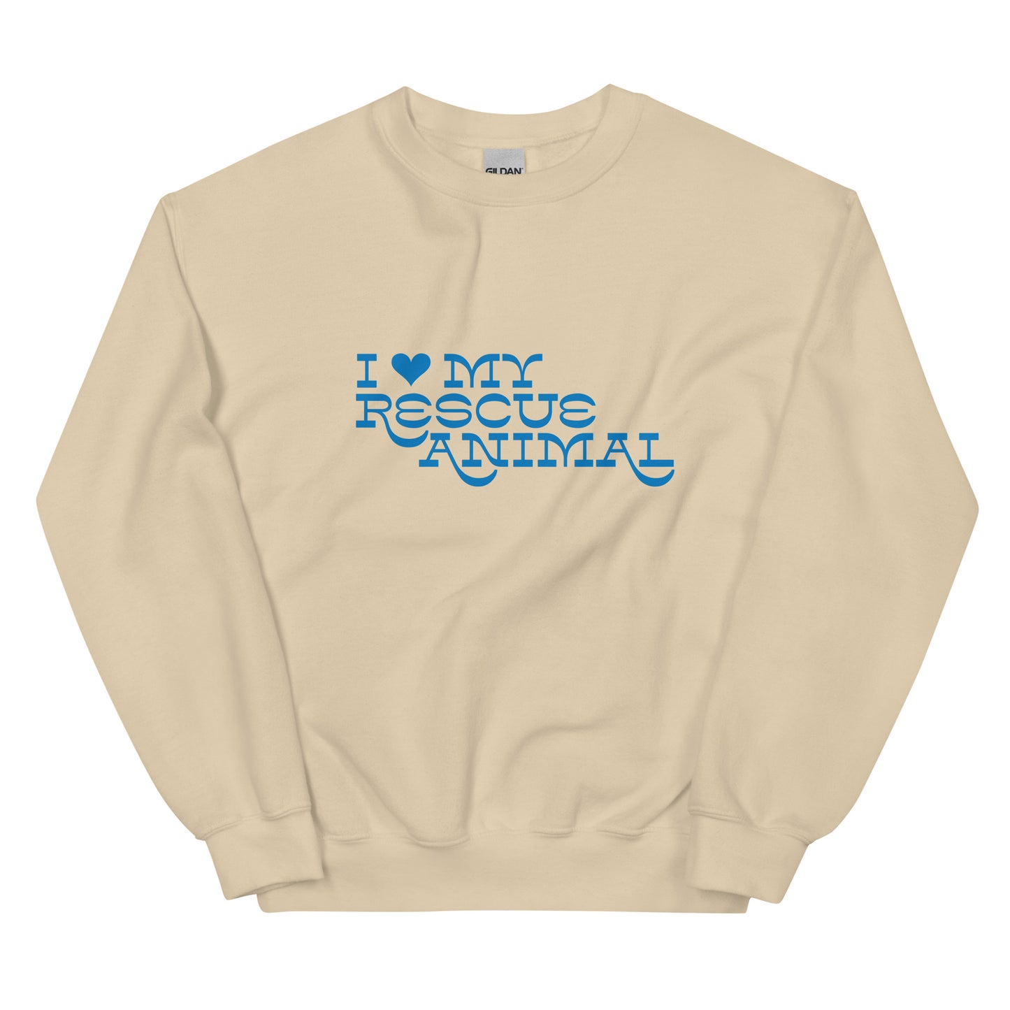 I Heart My Rescue Animal Unisex Sweatshirt