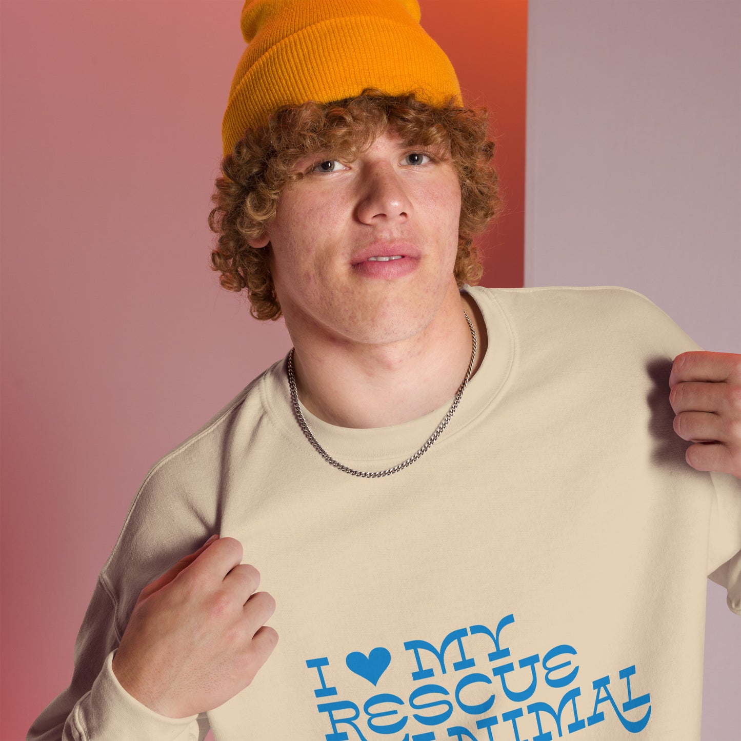 I Heart My Rescue Animal Unisex Sweatshirt