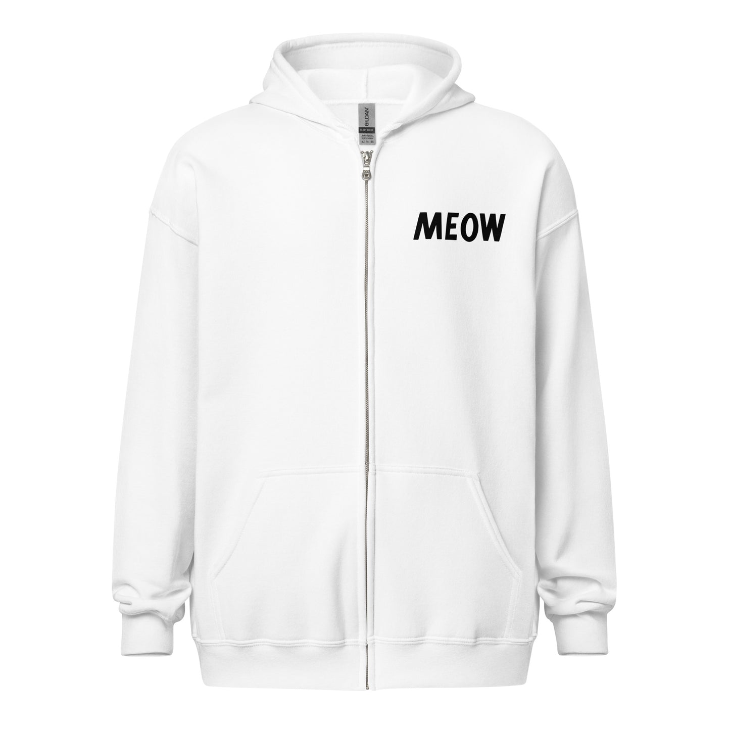 Meow Unisex Zip Hoodie