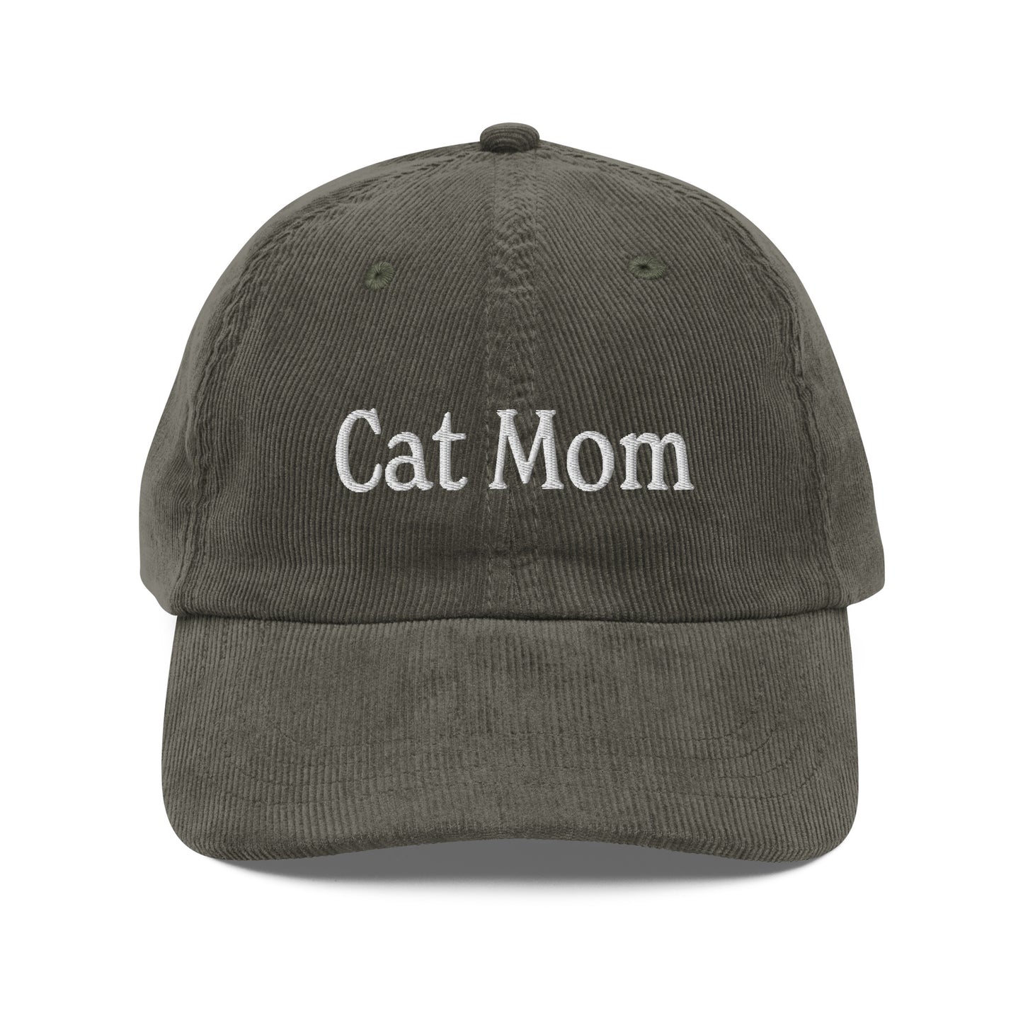 Cat Mom Corduroy Hat