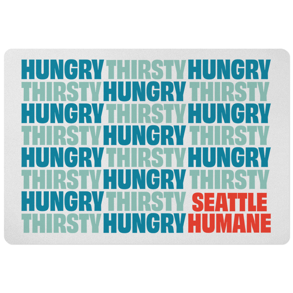 Hungry & Thirsty Pet Placemats