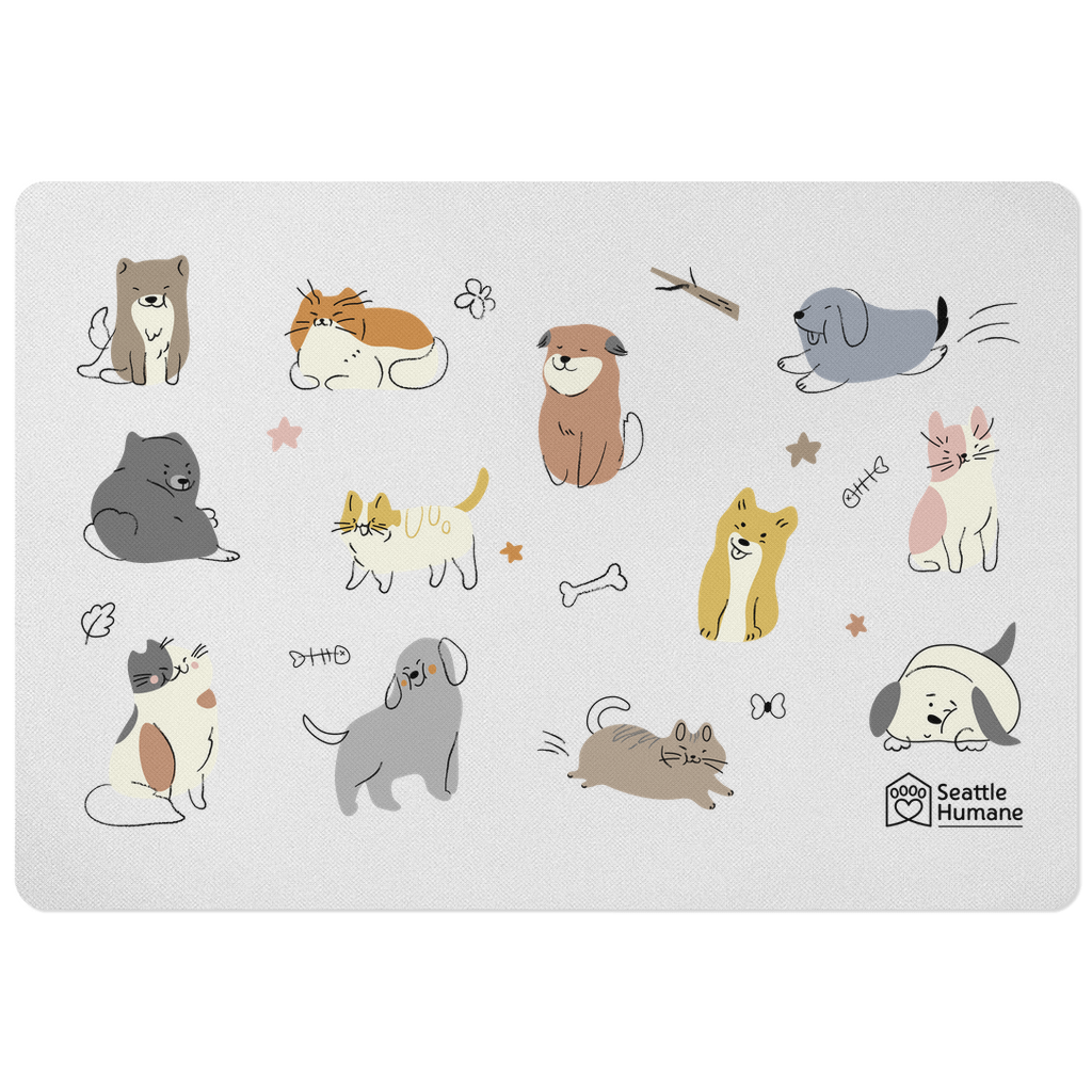 Cats & Dogs Pet Placemat