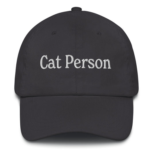 Cat Person Dad Hat