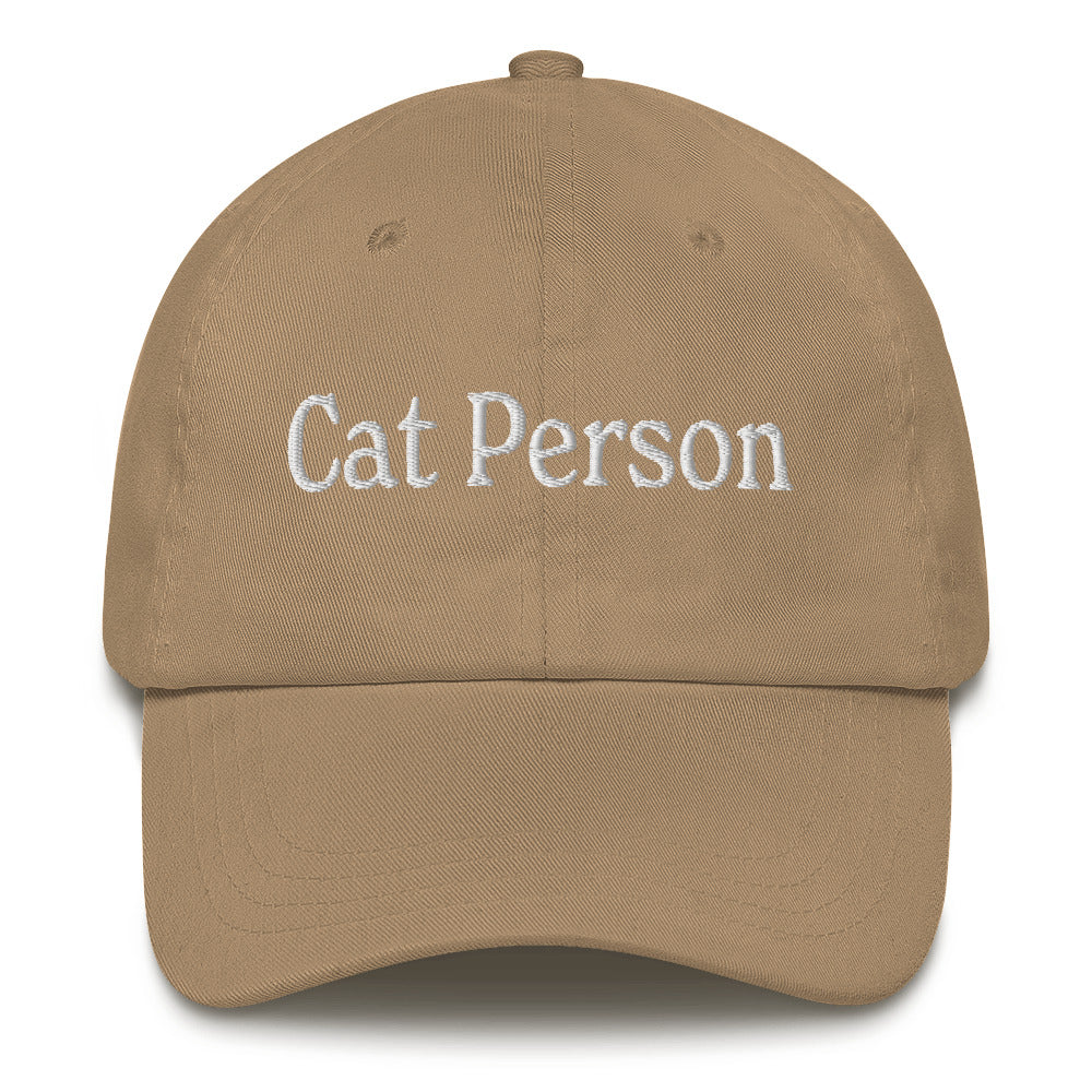 Cat Person Dad Hat