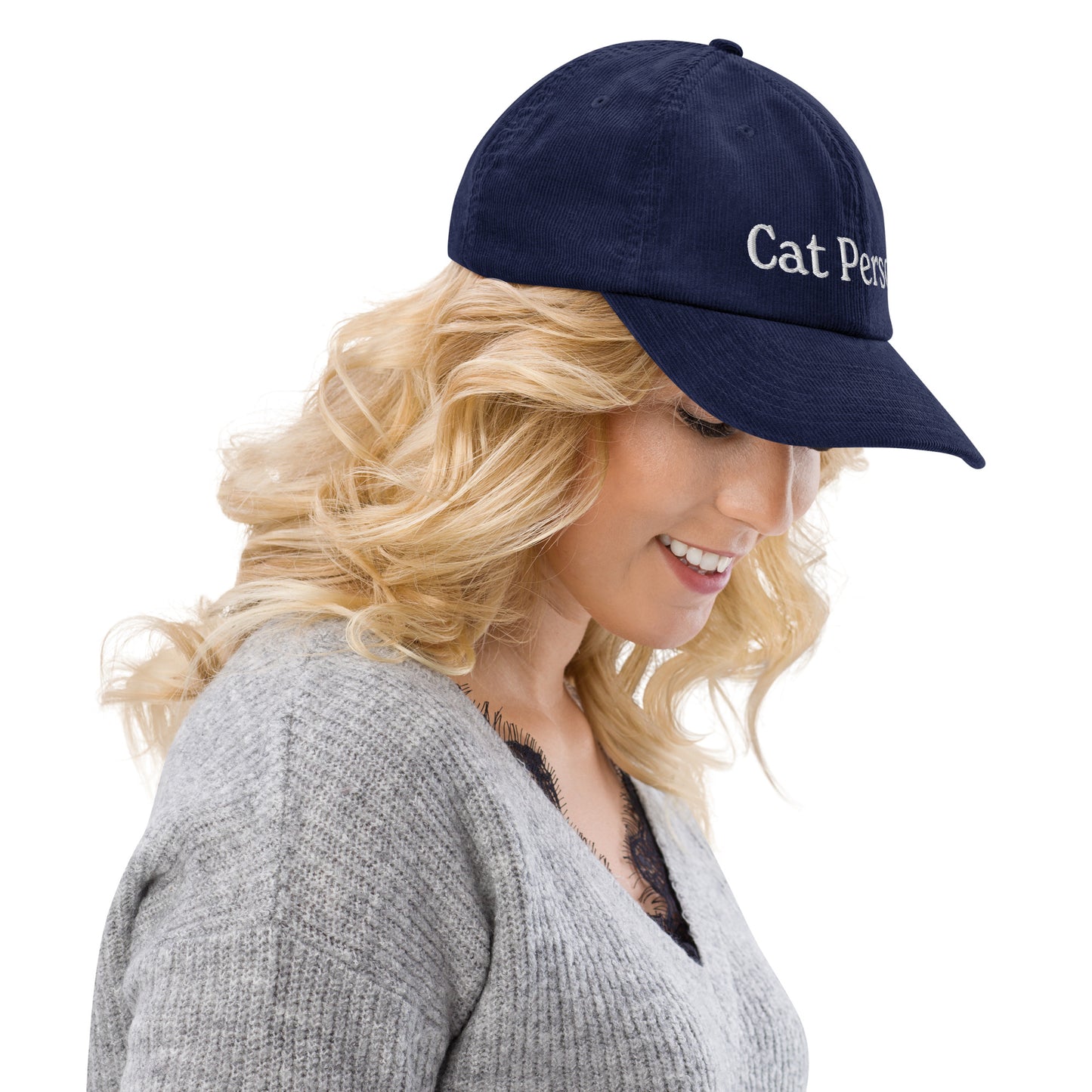 Cat Person Corduroy Hat