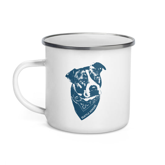 Bandana Dog Enamel Mug