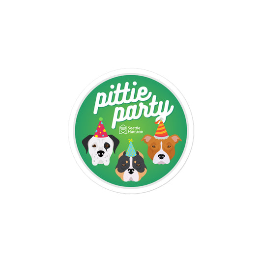 Pittie Party Sticker