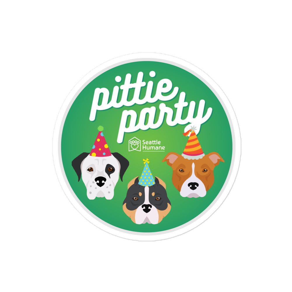 Pittie Party Sticker