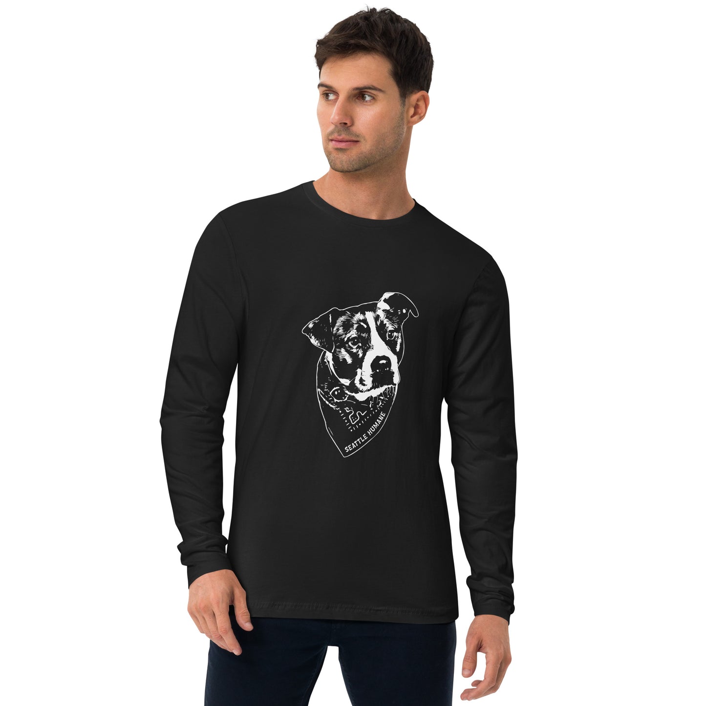 Bandana Dog Men's Long Sleeve