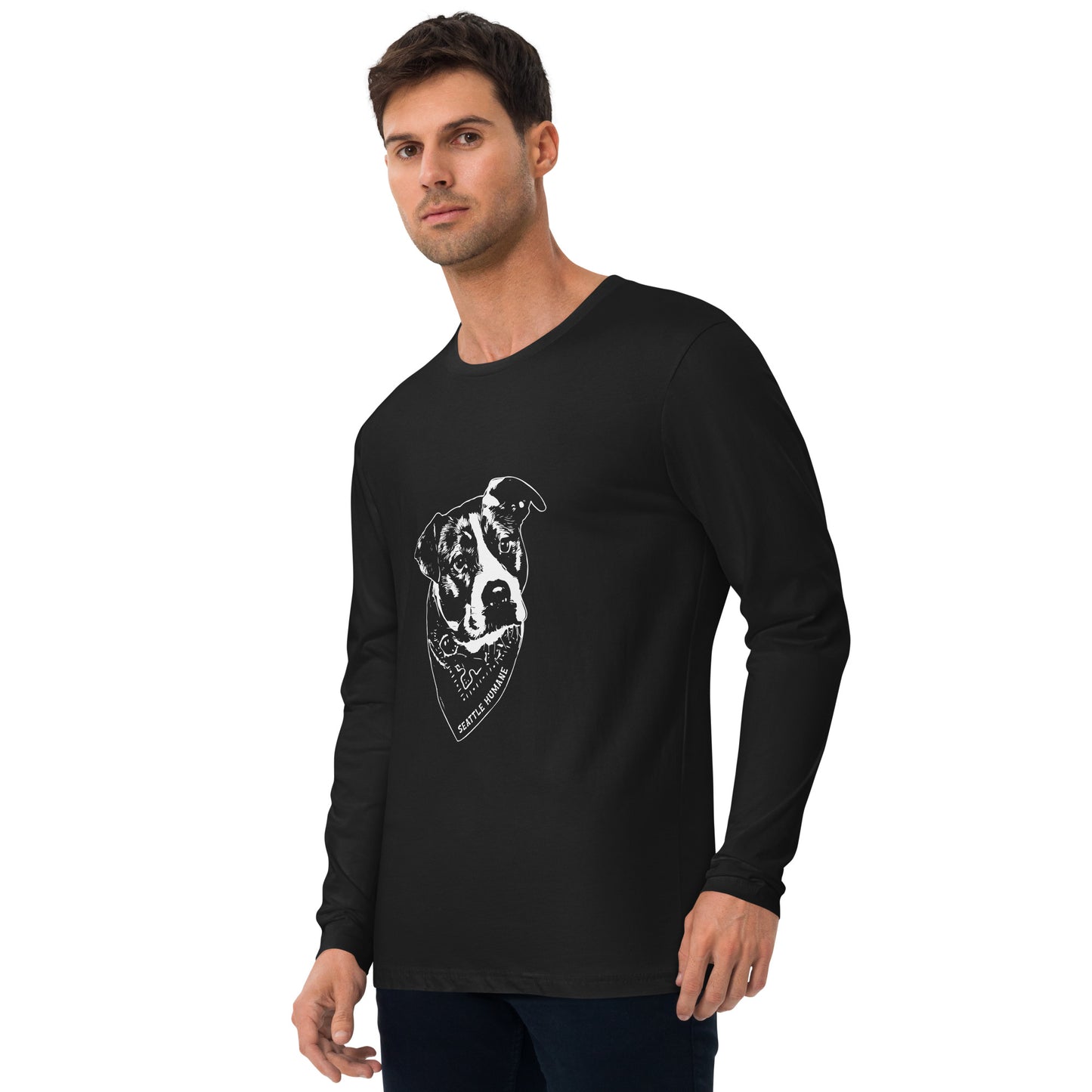 Bandana Dog Men's Long Sleeve