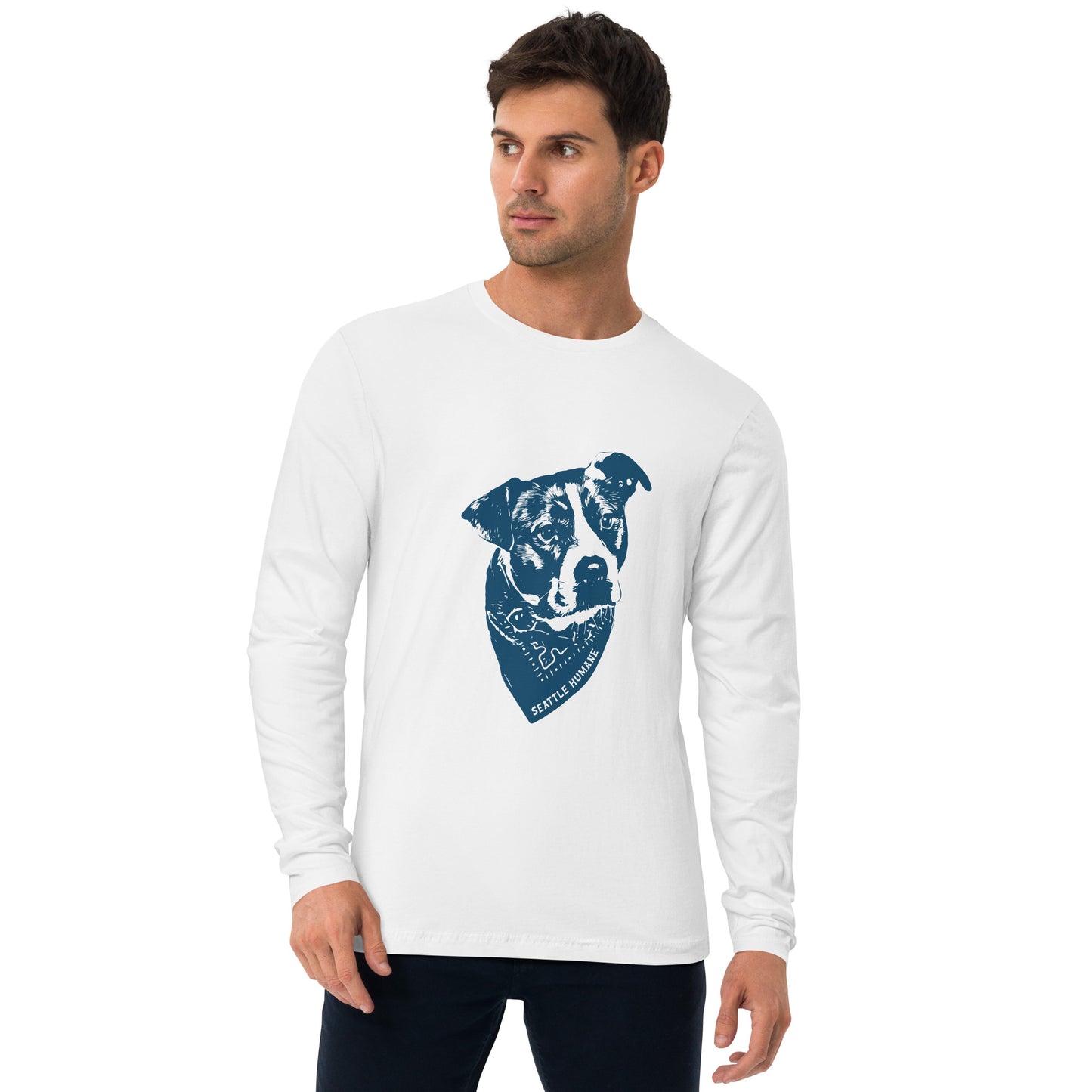 Bandana Dog Men's Long Sleeve