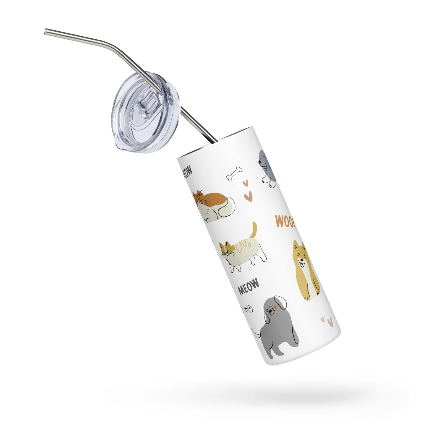 Cats & Dogs Stainless Steel Tumbler