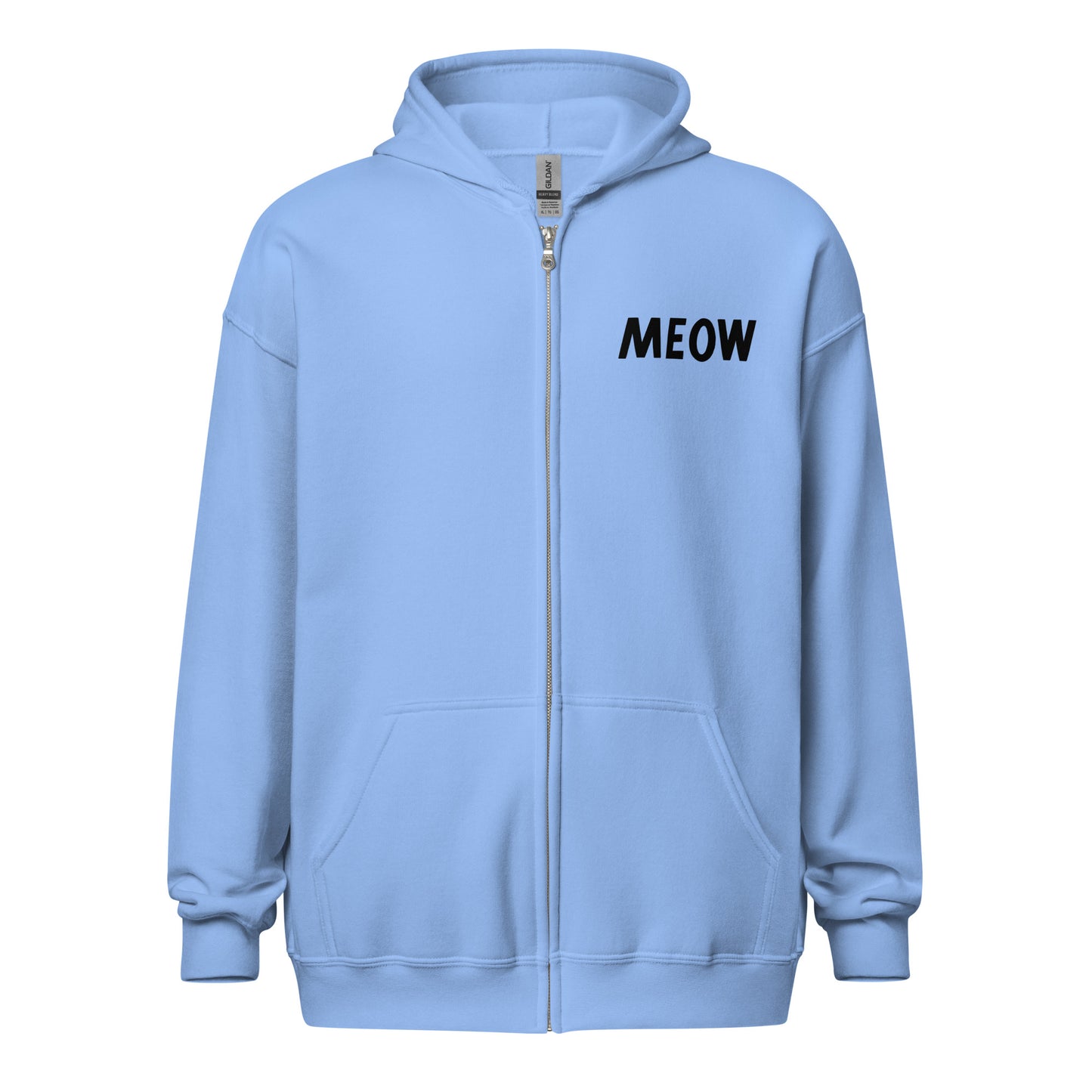 Meow Unisex Zip Hoodie