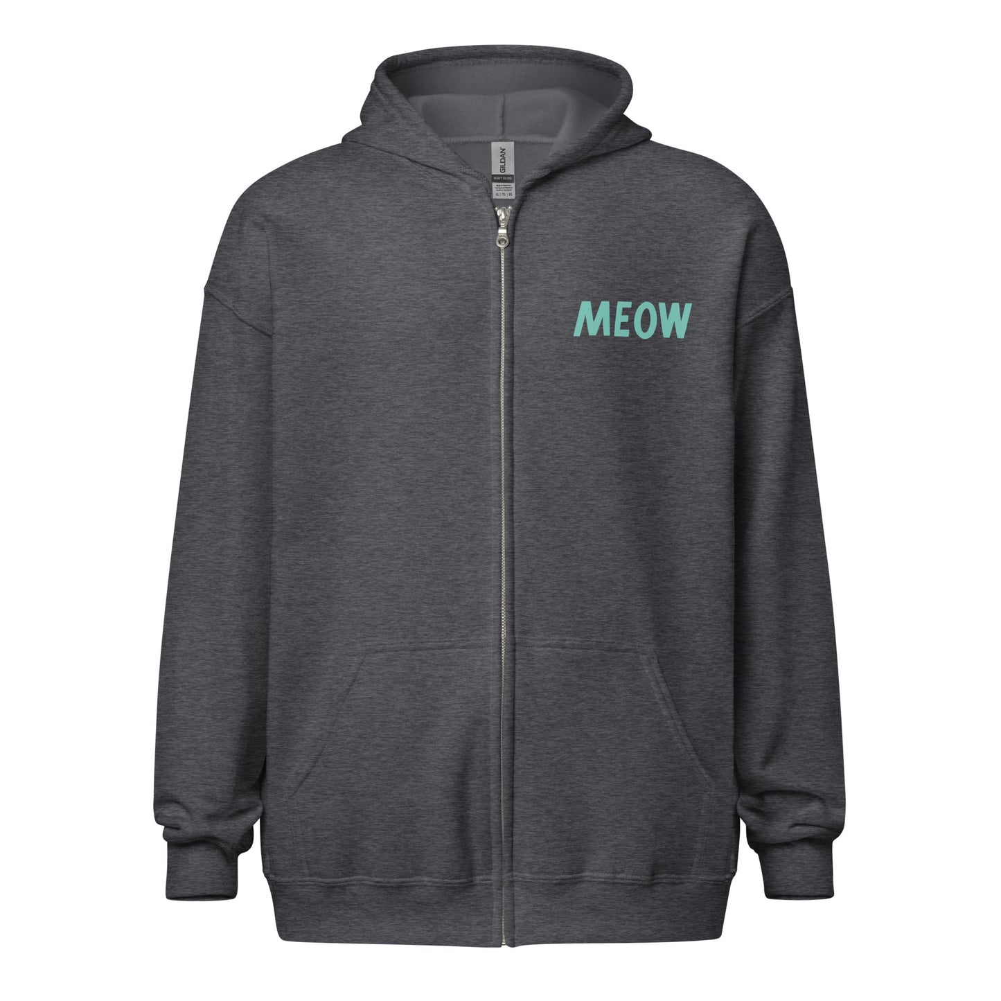 Meow Unisex Zip Hoodie