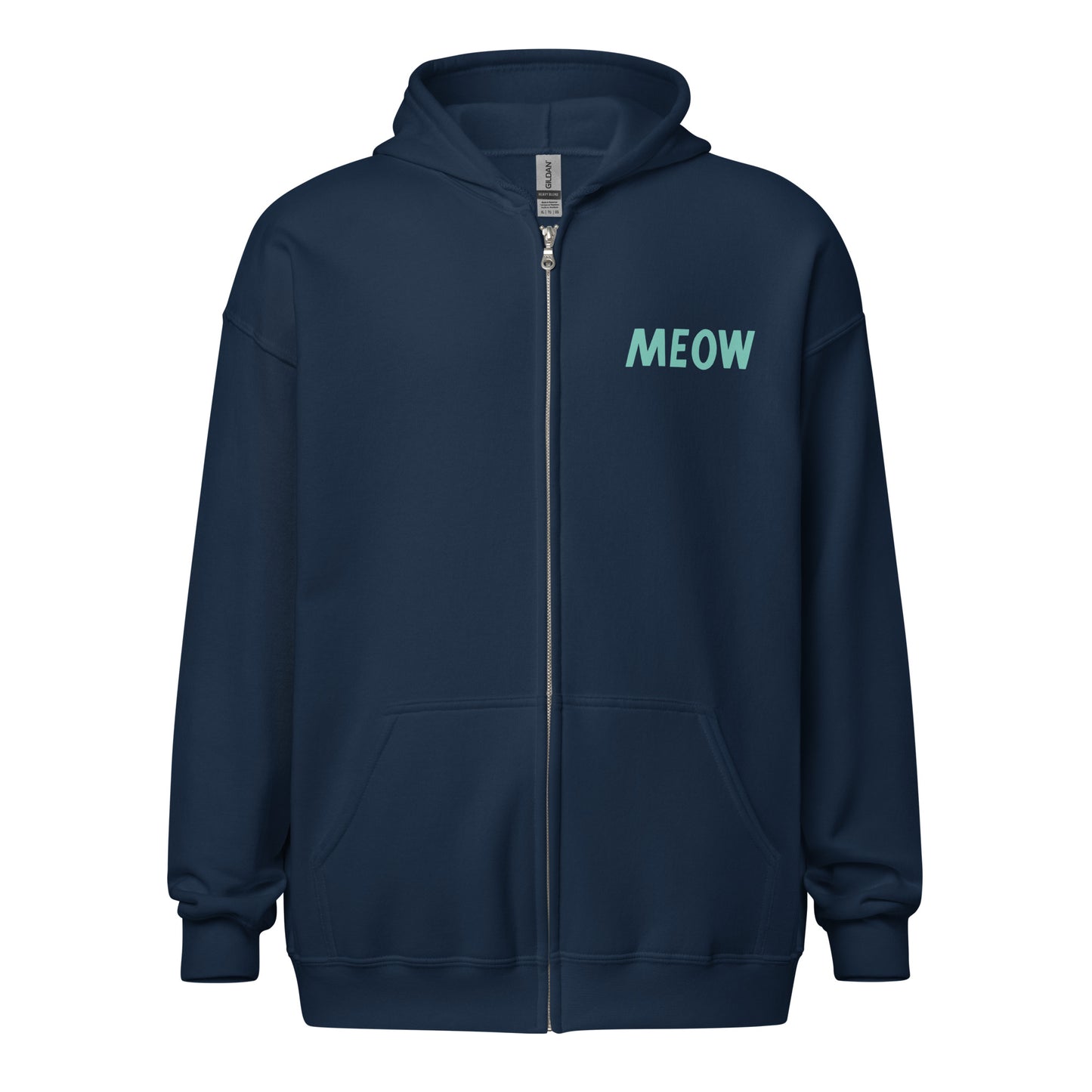 Meow Unisex Zip Hoodie